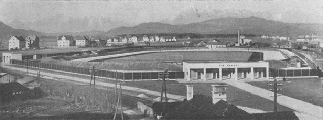 Pogled na stadion leta 1944