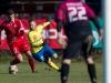 Ziga Skoflek of Aluminij vs Rudi Pozeg Vancas of Celje in action during football match between Aluminij - Celje, Round 21 of Prva liga Telekom Slovenije 2016/17, played in Sportni park Kidricevo, Kidricevo, Slovenia on December 10, 2016