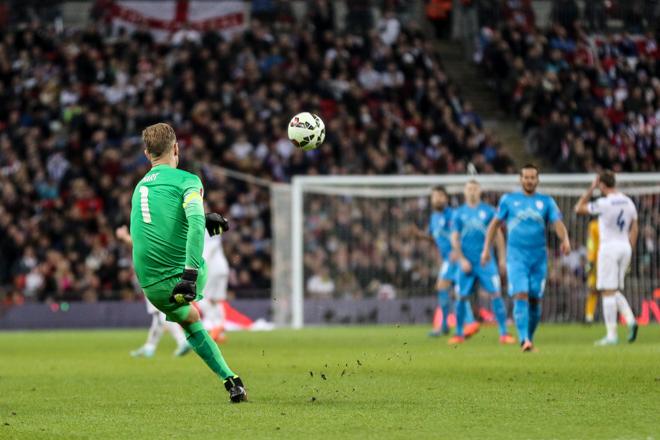 Angleško mrežo bo tudi v Stožicah branil Joe Hart. (Foto: Jure Banfi)