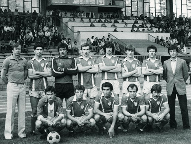 Moštvo Maribora v sezoni 1980/81, ko je dobilo oba derbija (nkmaribor.com)