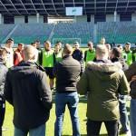 Vodstvo Green Dragons obiskalo trening Olimpije