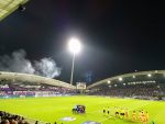 Pohvala vijoličastim navijačem: Kljub visokemu zaostanku bodrili moštvo